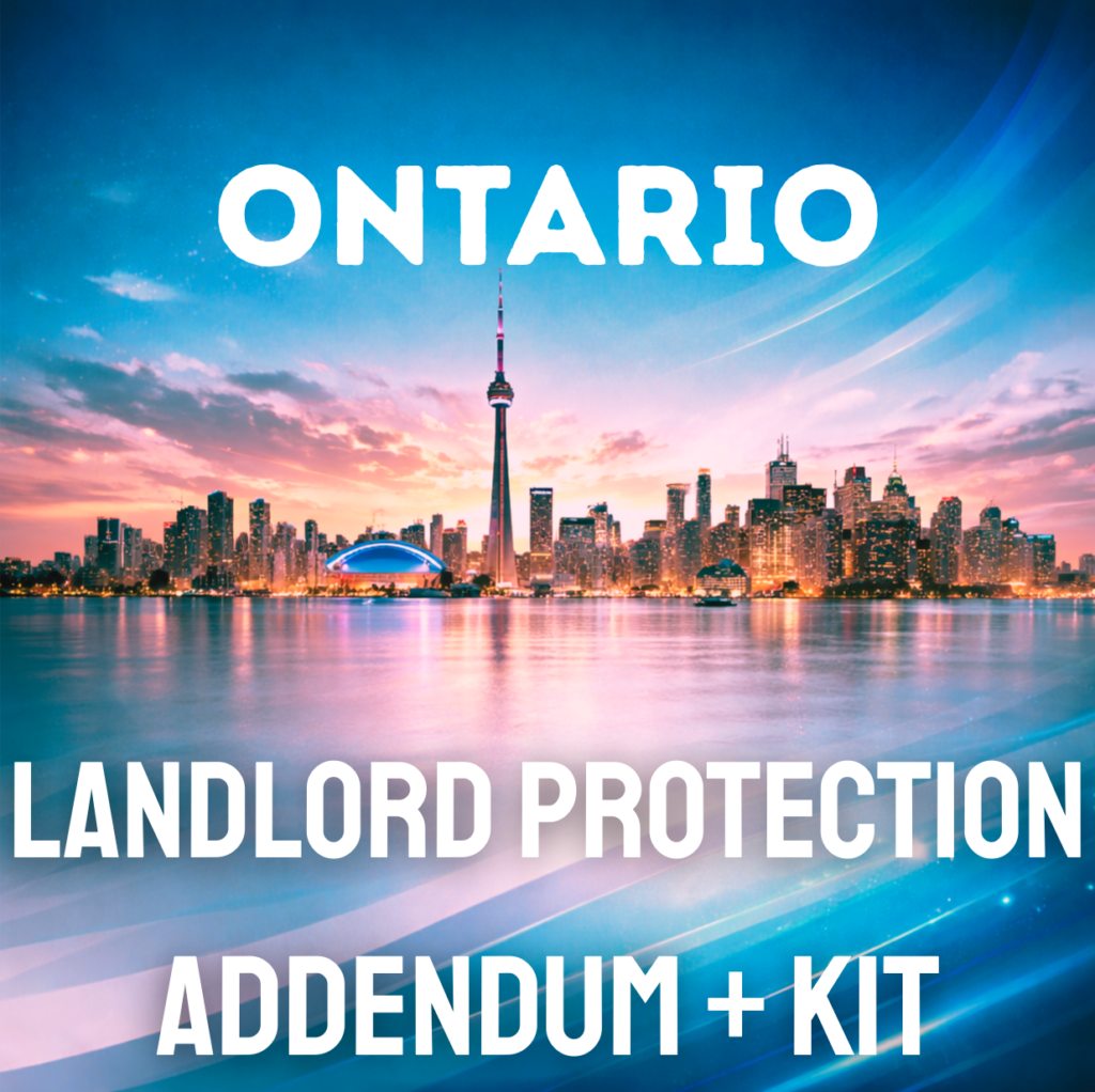 Ontario Landlord Protection Kit — addendum, inspection report, and rental forms bundle